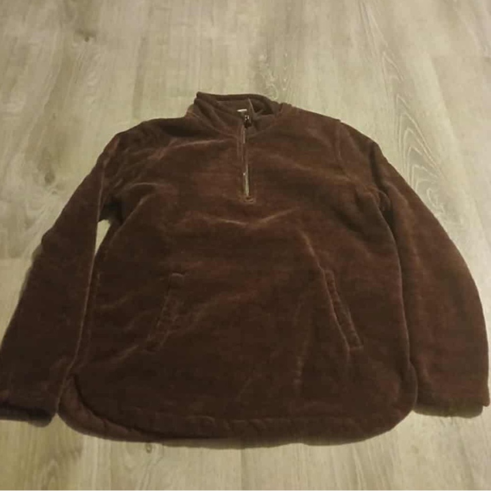 32 Degrees Men's Zip Up Brown Sweater